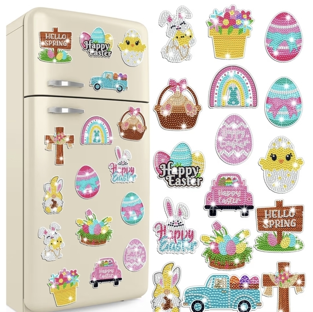 Easter and Spring Themed Refrigerator Magnets